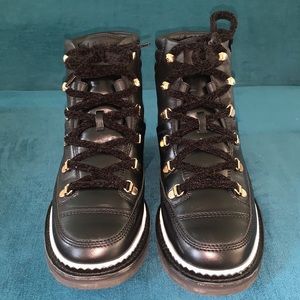 Chanel combat boots